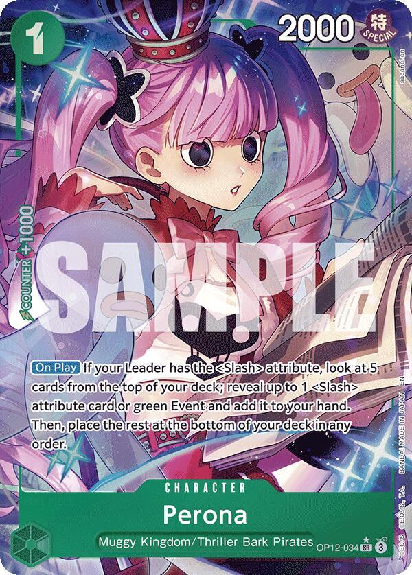 Perona (Alternate Art) OP12-034 card from Legacy of the Master