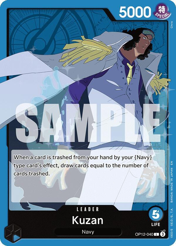 Kuzan OP12-040 card from Legacy of the Master