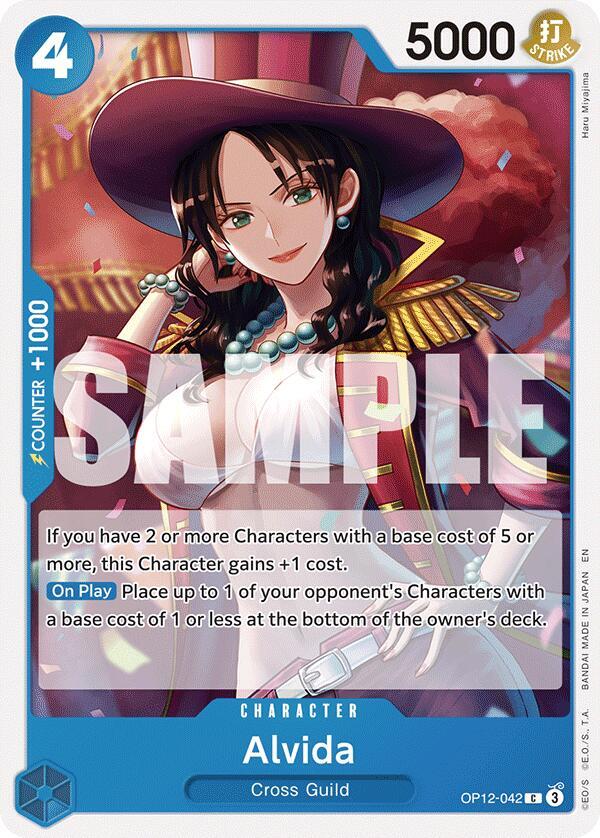 Alvida OP12-042 card from Legacy of the Master
