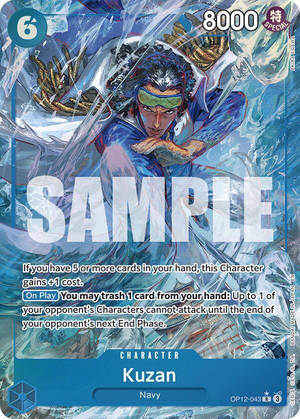 Kuzan (Alternate Art) OP12-043 card from Legacy of the Master