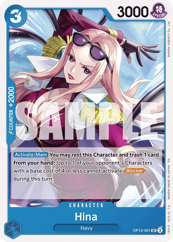 Hina OP12-051 card from Legacy of the Master