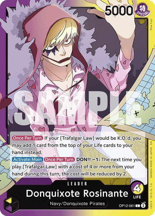 Donquixote Rosinante OP12-061 card from Legacy of the Master