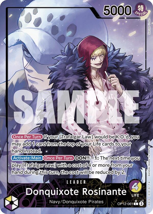 Donquixote Rosinante (Alternate Art) OP12-061 card from Legacy of the Master