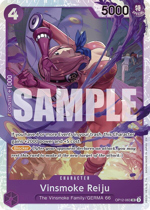 Vinsmoke Reiju OP12-063 card from Legacy of the Master