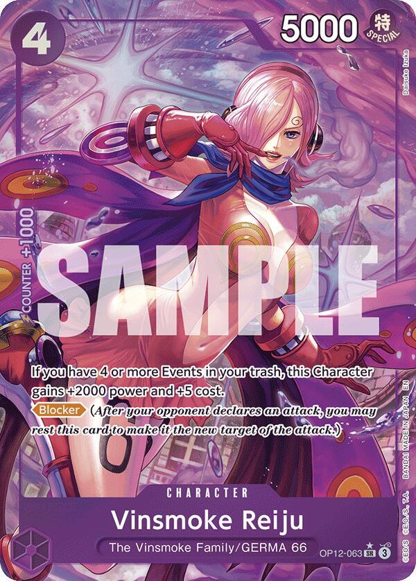 Vinsmoke Reiju (Alternate Art) OP12-063 card from Legacy of the Master