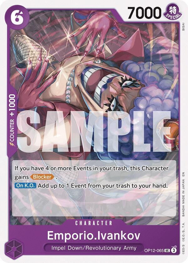 Emporio.Ivankov OP12-065 card from Legacy of the Master