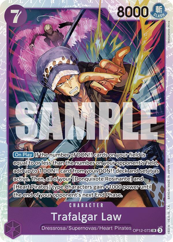 Trafalgar Law OP12-073 card from Legacy of the Master