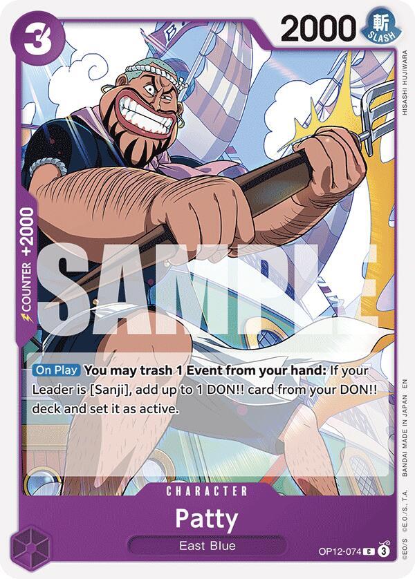 Patty OP12-074 card from Legacy of the Master