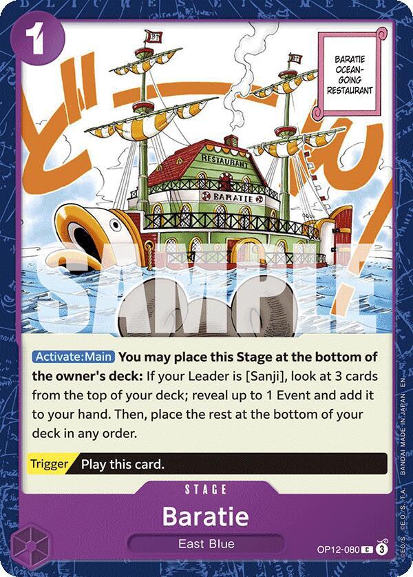 Baratie OP12-080 card from Legacy of the Master