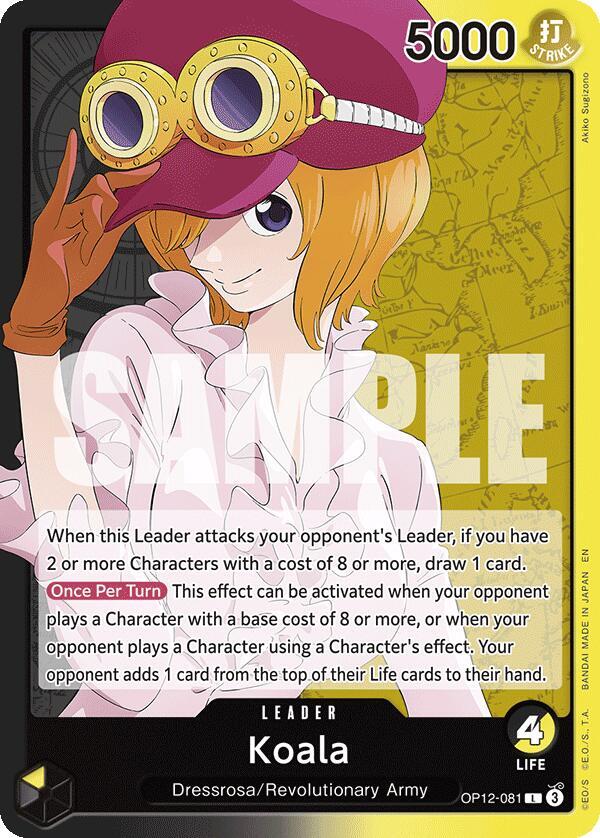 Koala OP12-081 card from Legacy of the Master