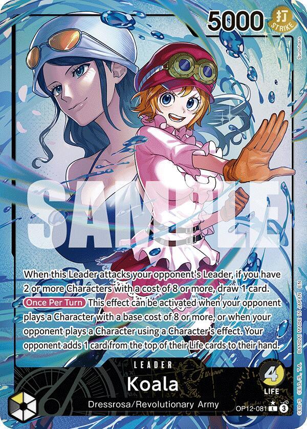 Koala (Alternate Art) OP12-081 card from Legacy of the Master
