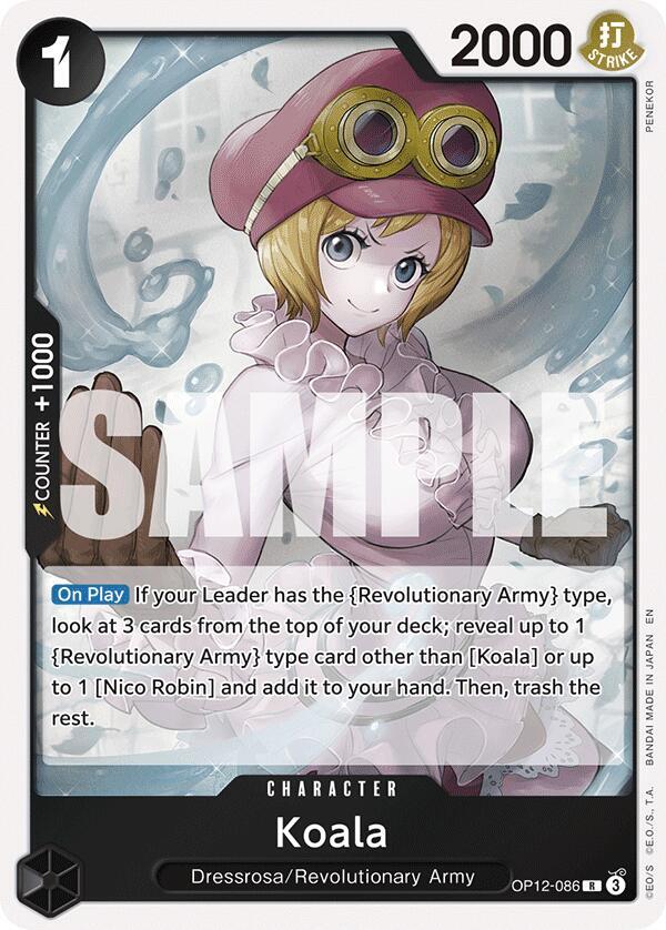 Koala OP12-086 card from Legacy of the Master