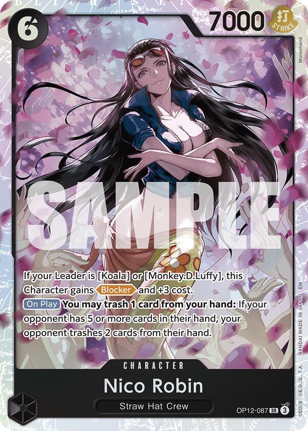 Nico Robin OP12-087 card from Legacy of the Master