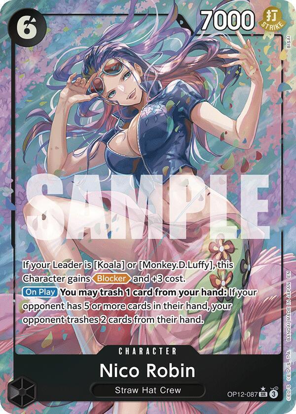 Nico Robin (Alternate Art) OP12-087 card from Legacy of the Master