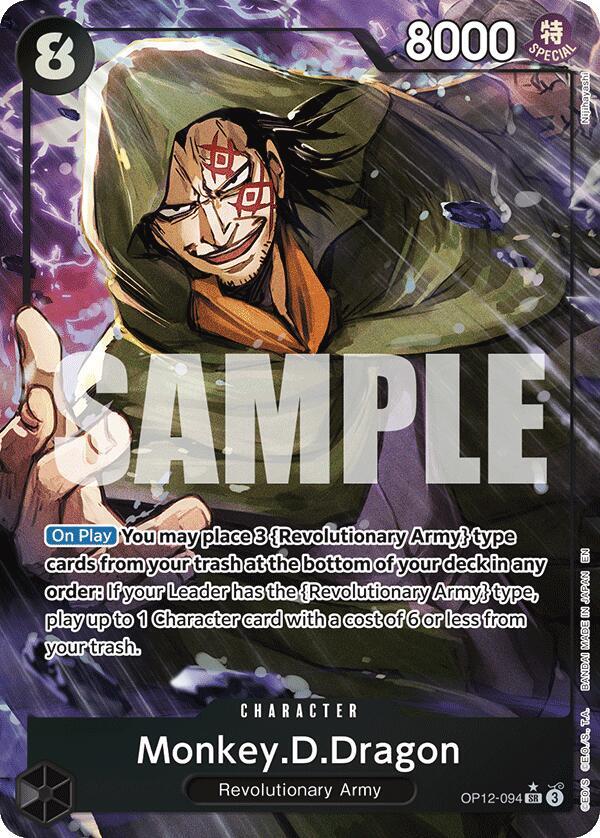 Monkey.D.Dragon (Alternate Art) OP12-094 card from Legacy of the Master