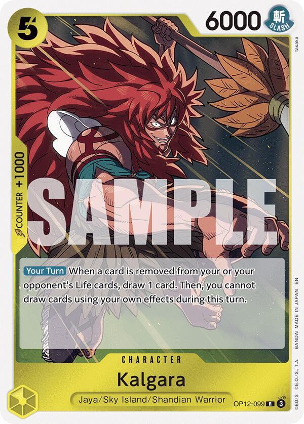 Kalgara OP12-099 card from Legacy of the Master