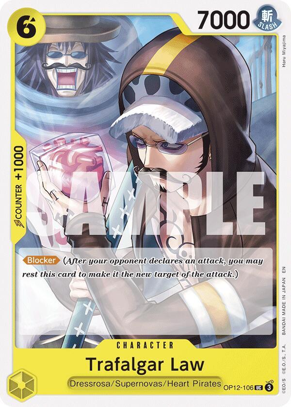 Trafalgar Law OP12-106 card from Legacy of the Master