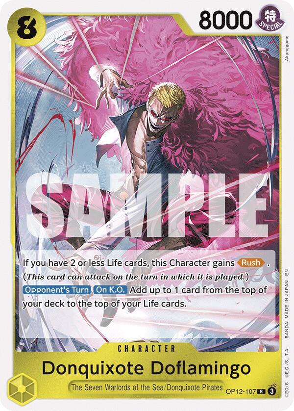 Donquixote Doflamingo OP12-107 card from Legacy of the Master