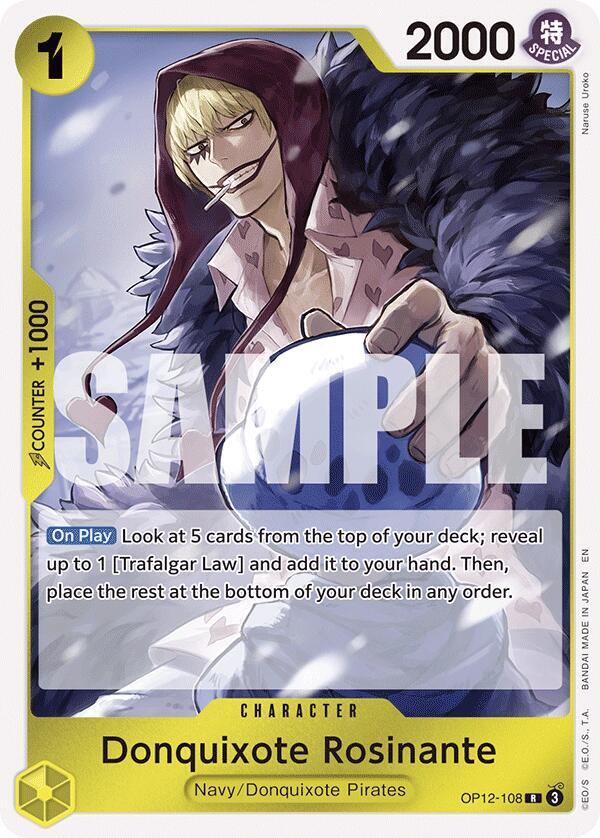 Donquixote Rosinante OP12-108 card from Legacy of the Master