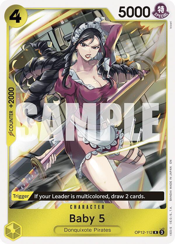 Baby 5 OP12-112 card from Legacy of the Master
