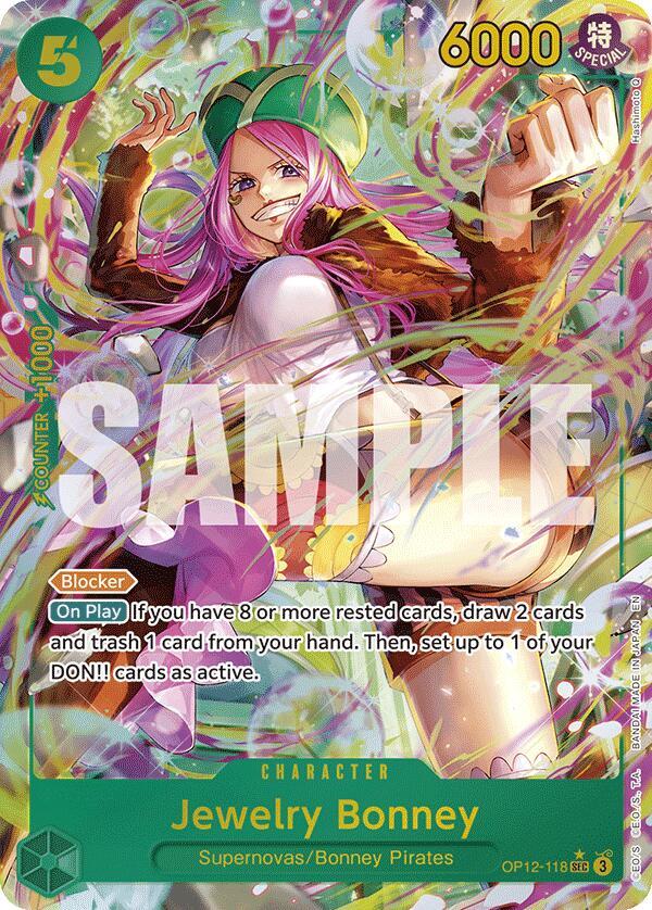 Jewelry Bonney (Alternate Art) OP12-118 card from Legacy of the Master