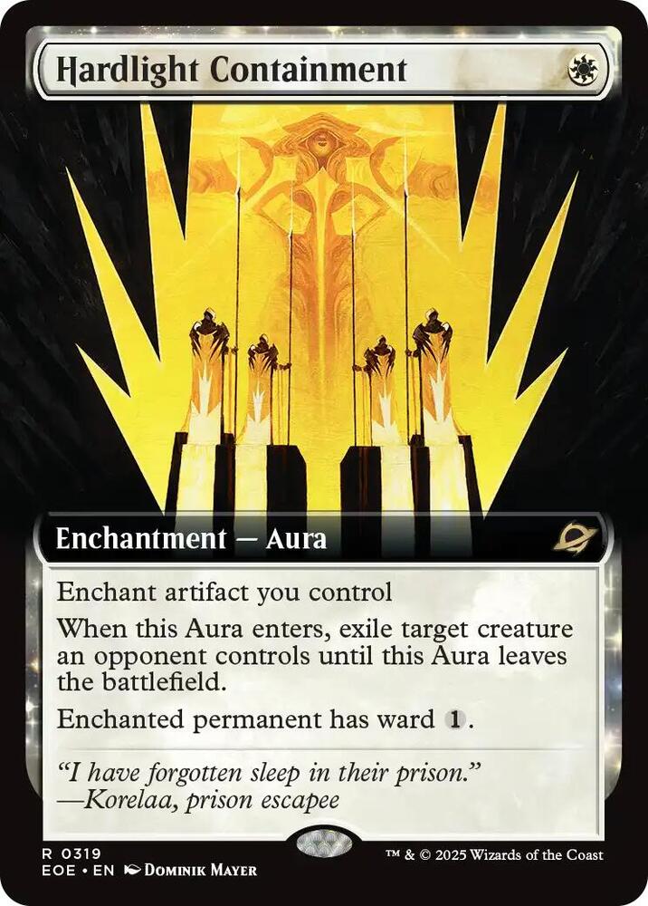 Hardlight Containment (Extended Art) 319 card from Edge of Eternities