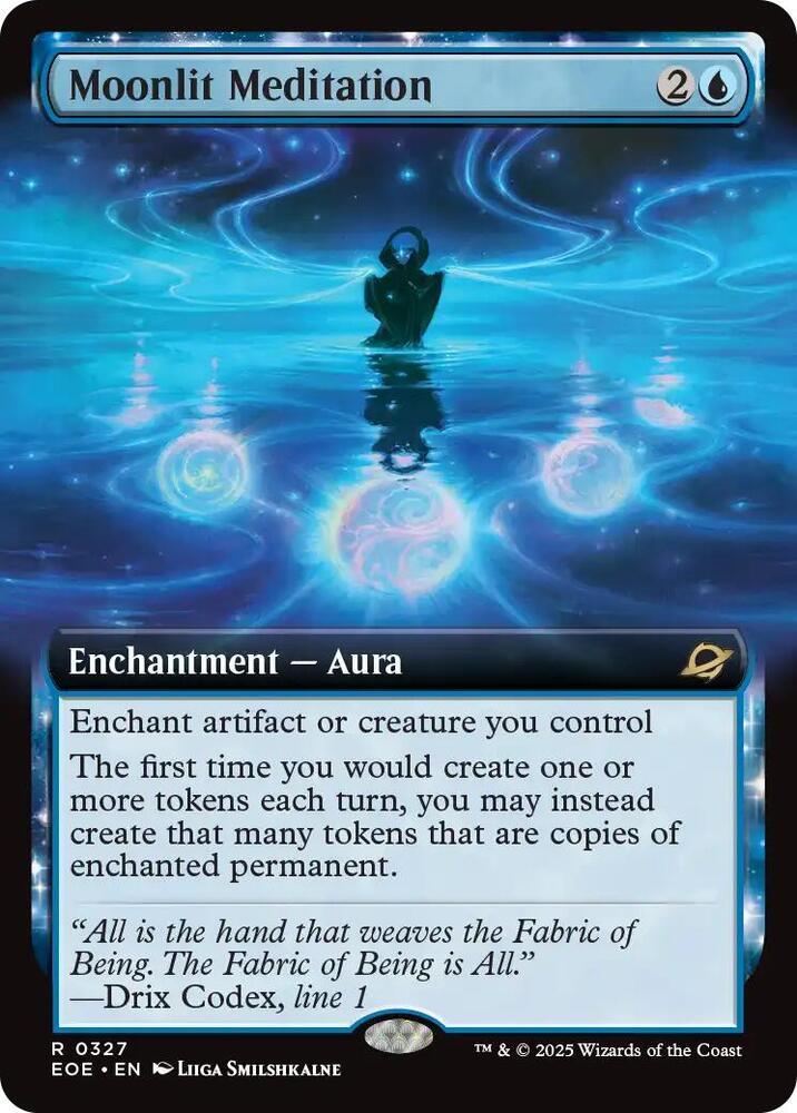 Moonlit Meditation (Extended Art) 327 card from Edge of Eternities
