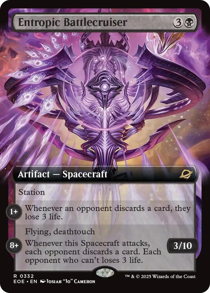 Entropic Battlecruiser (Extended Art) 332 card from Edge of Eternities