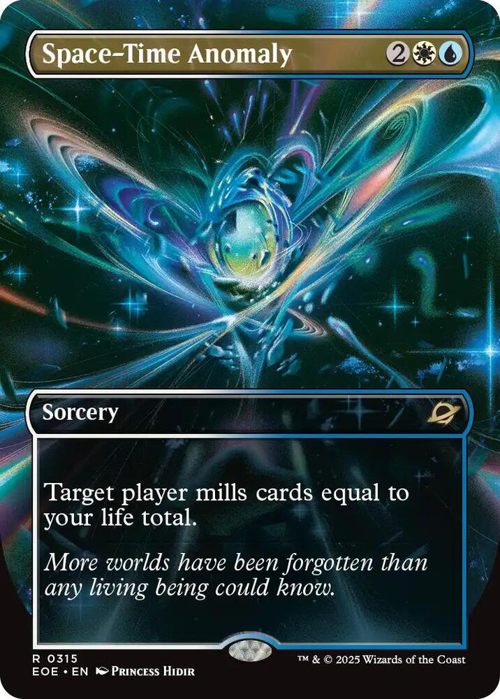 Space-Time Anomaly (Borderless) 315 card from Edge of Eternities