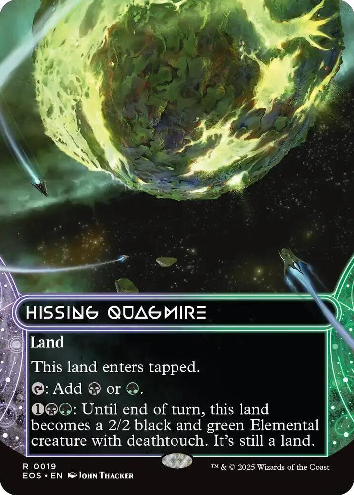 Hissing Quagmire (Borderless) 19 card from Edge of Eternities: Stellar Sights
