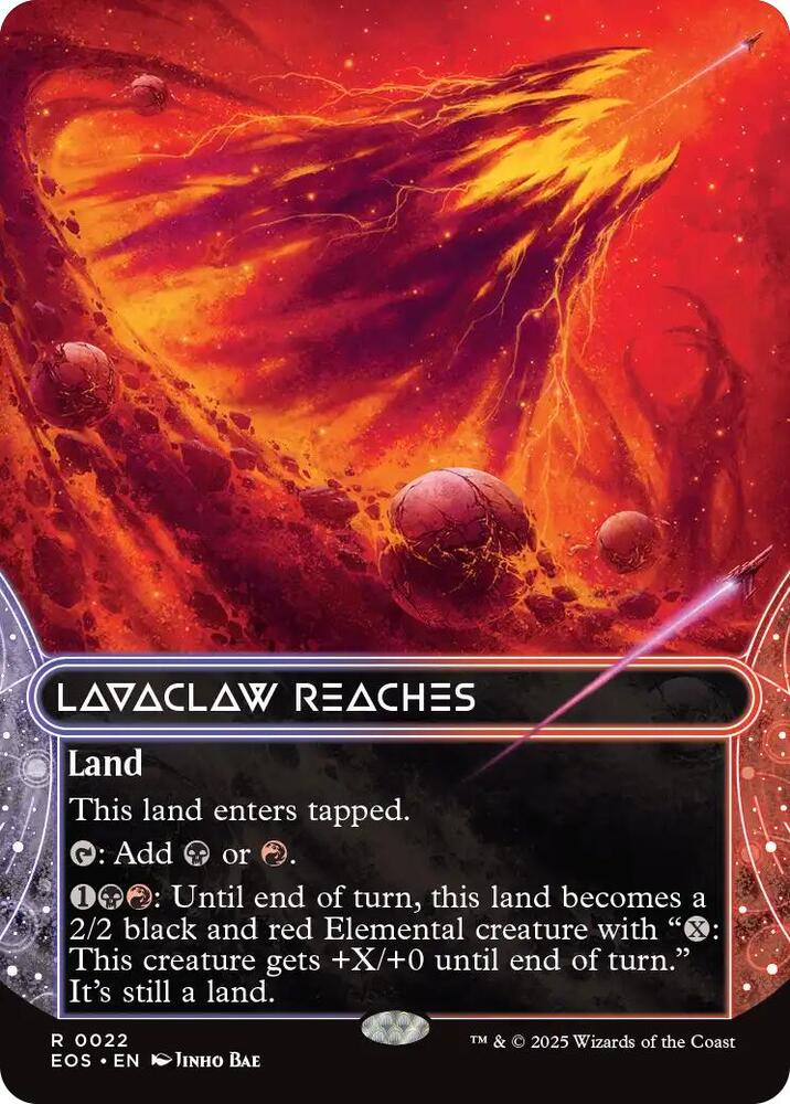 Lavaclaw Reaches (Borderless) 22 card from Edge of Eternities: Stellar Sights