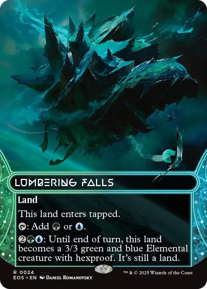 Lumbering Falls (Borderless) 24 card from Edge of Eternities: Stellar Sights