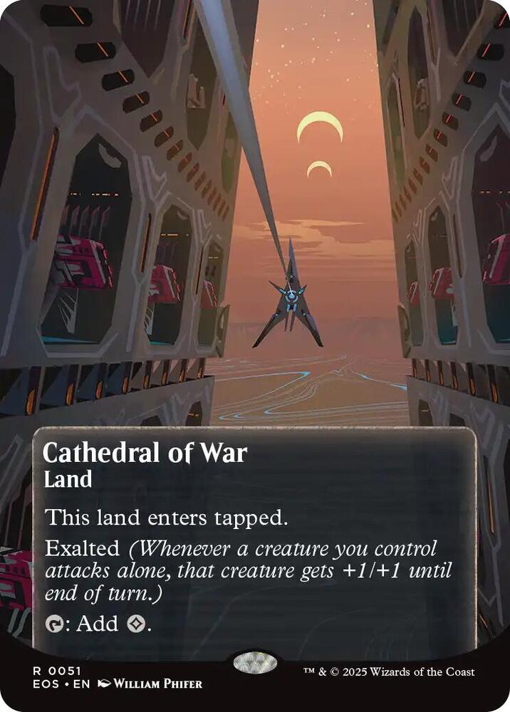 Cathedral of War (Borderless) 51 card from Edge of Eternities: Stellar Sights
