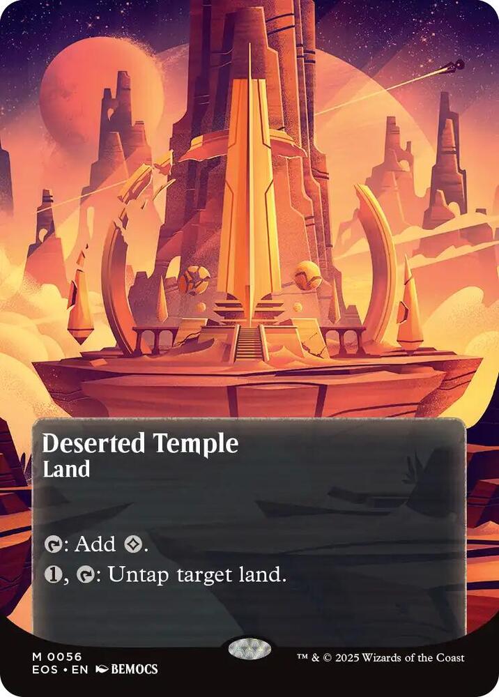 Deserted Temple (Borderless) 56 card from Edge of Eternities: Stellar Sights