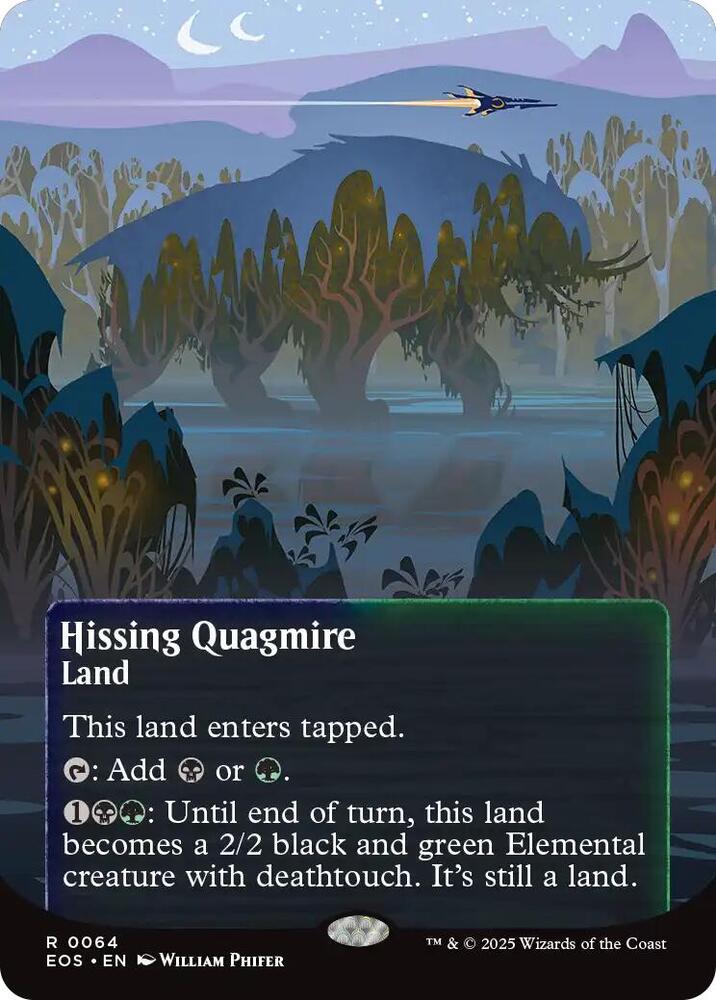 Hissing Quagmire (Borderless) 64 card from Edge of Eternities: Stellar Sights