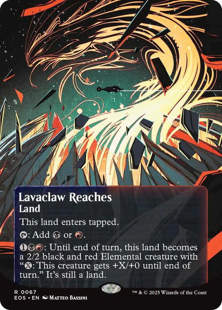 Lavaclaw Reaches (Borderless) 67 card from Edge of Eternities: Stellar Sights