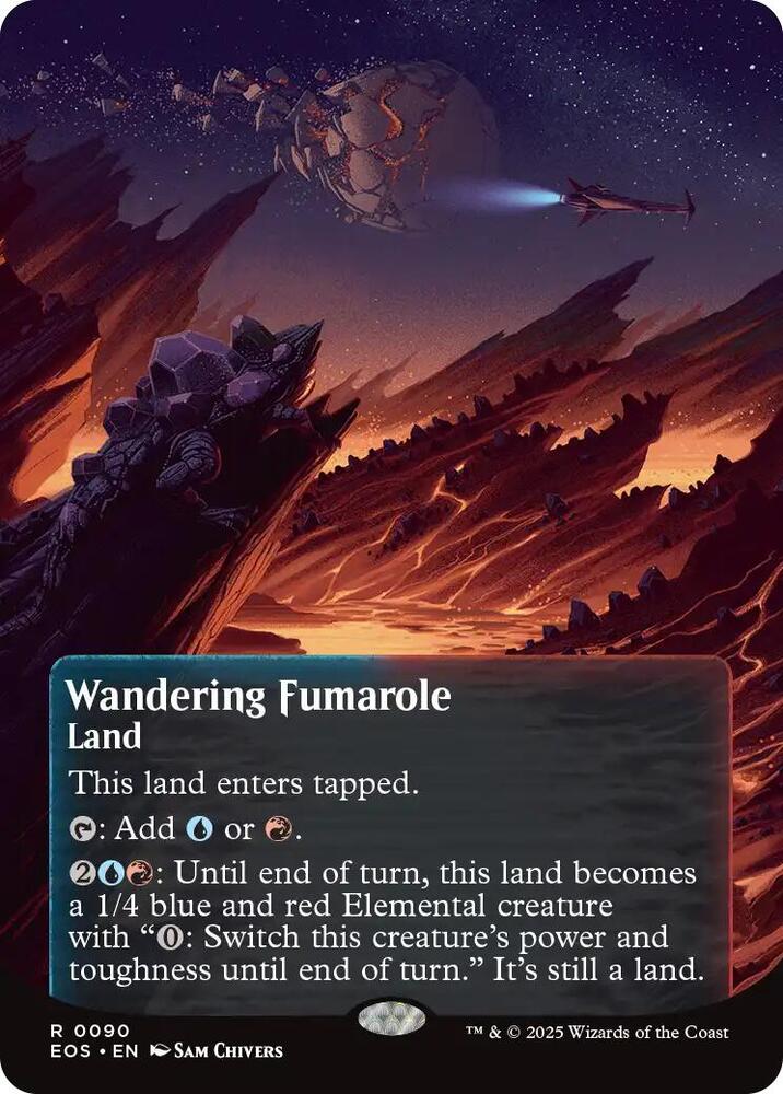 Wandering Fumarole (Borderless) 90 card from Edge of Eternities: Stellar Sights