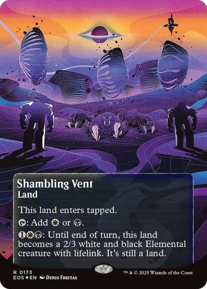 Shambling Vent (Borderless) (Galaxy Foil) 173 card from Edge of Eternities: Stellar Sights