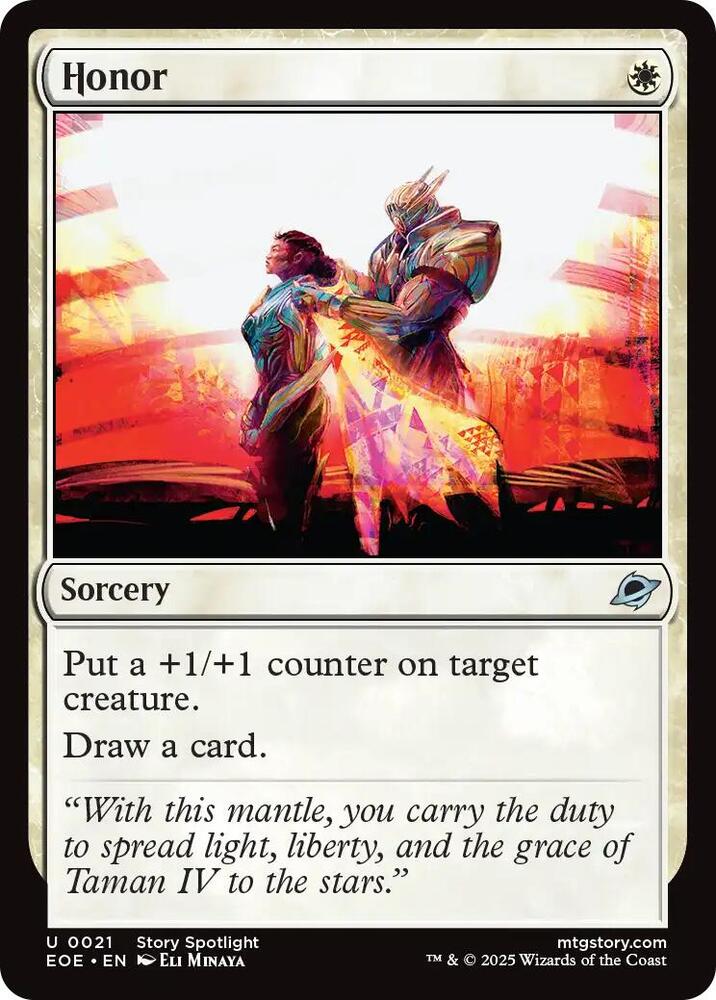 Honor 21 card from Edge of Eternities
