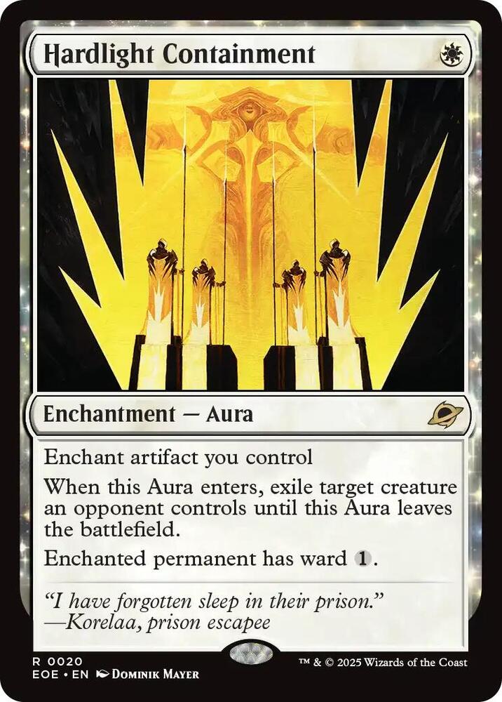Hardlight Containment 20 card from Edge of Eternities