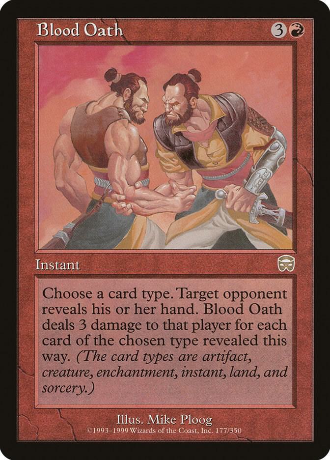 Blood Oath 177 card from Mercadian Masques