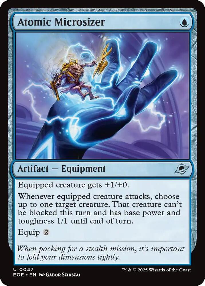 Atomic Microsizer 47 card from Edge of Eternities