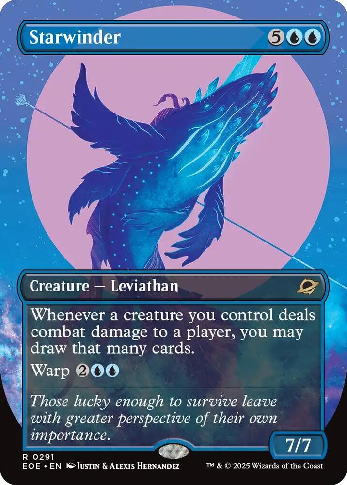 Starwinder (Borderless) 291 card from Edge of Eternities