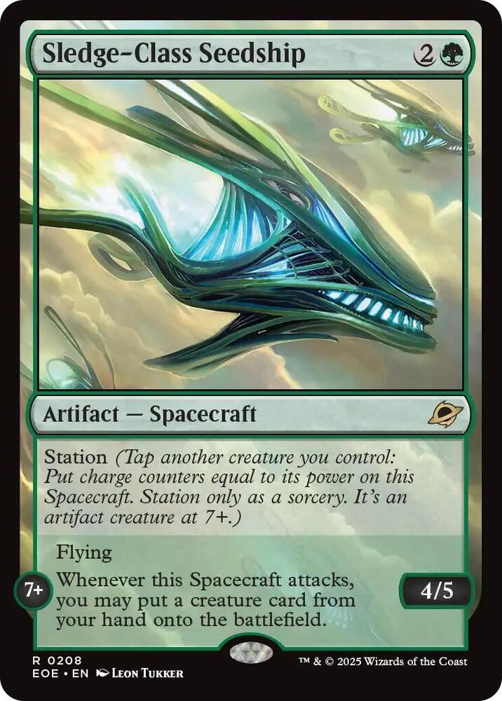 Sledge-Class Seedship 208 card from Edge of Eternities