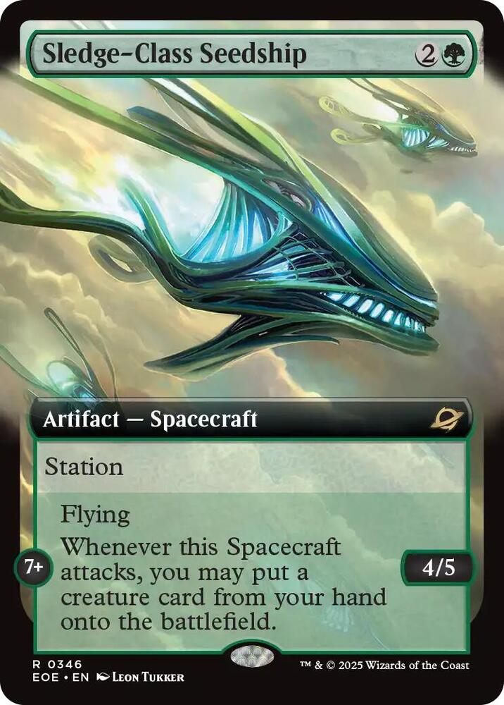 Sledge-Class Seedship (Extended Art) 346 card from Edge of Eternities