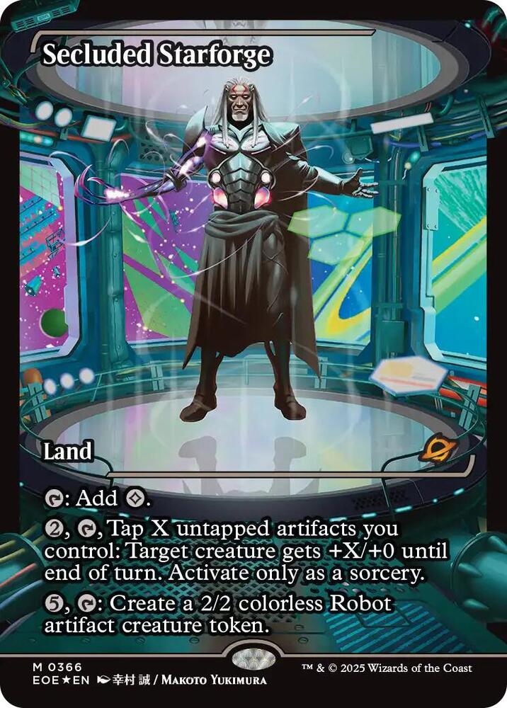 Secluded Starforge (Showcase) 366 card from Edge of Eternities