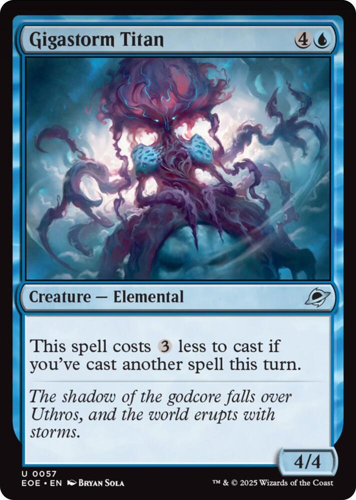 Gigastorm Titan 57 card from Edge of Eternities