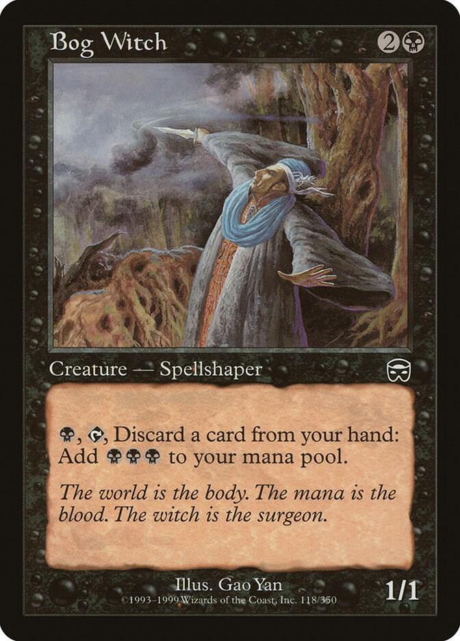 Bog Witch 118 card from Mercadian Masques