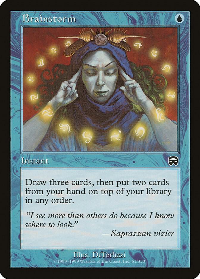 Brainstorm 61 card from Mercadian Masques