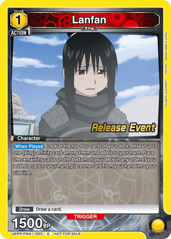Lanfan UEPR/FMA-1-022 card from UE09BT: FULLMETAL ALCHEMIST Release Event Cards